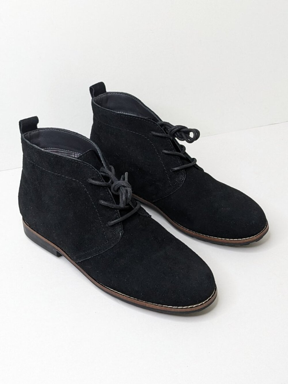 White Mountain Auburn Ankle Boots Black Suede Women's 9